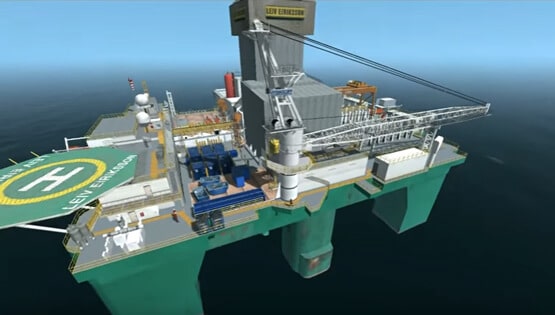 Offshore-slinger simulator