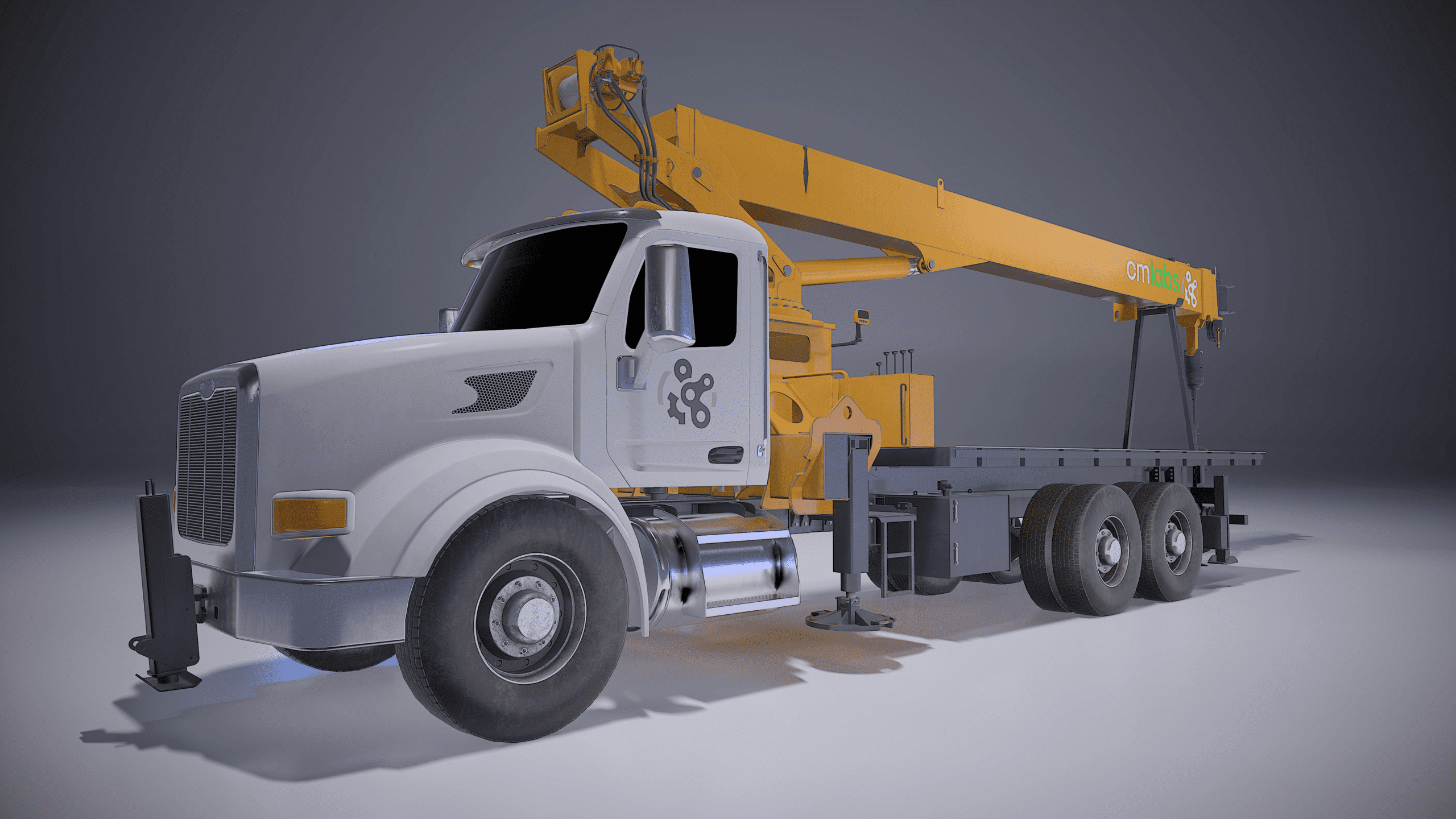 Boom Truck Simulator Training Pack Beauty Shot over white background-min
