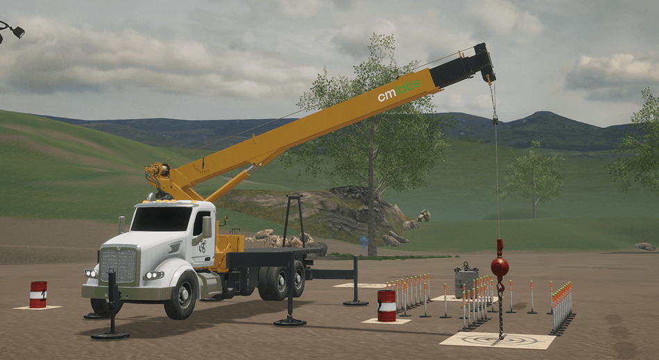 Boom Truck Simulator Training Pack - Exercise Front View