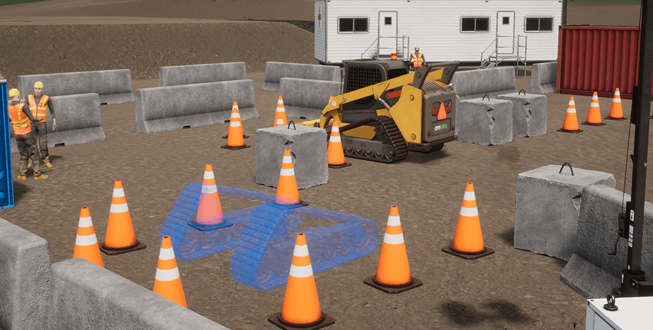 Compact Track Loader Simulator Training Pack - 3 point turn