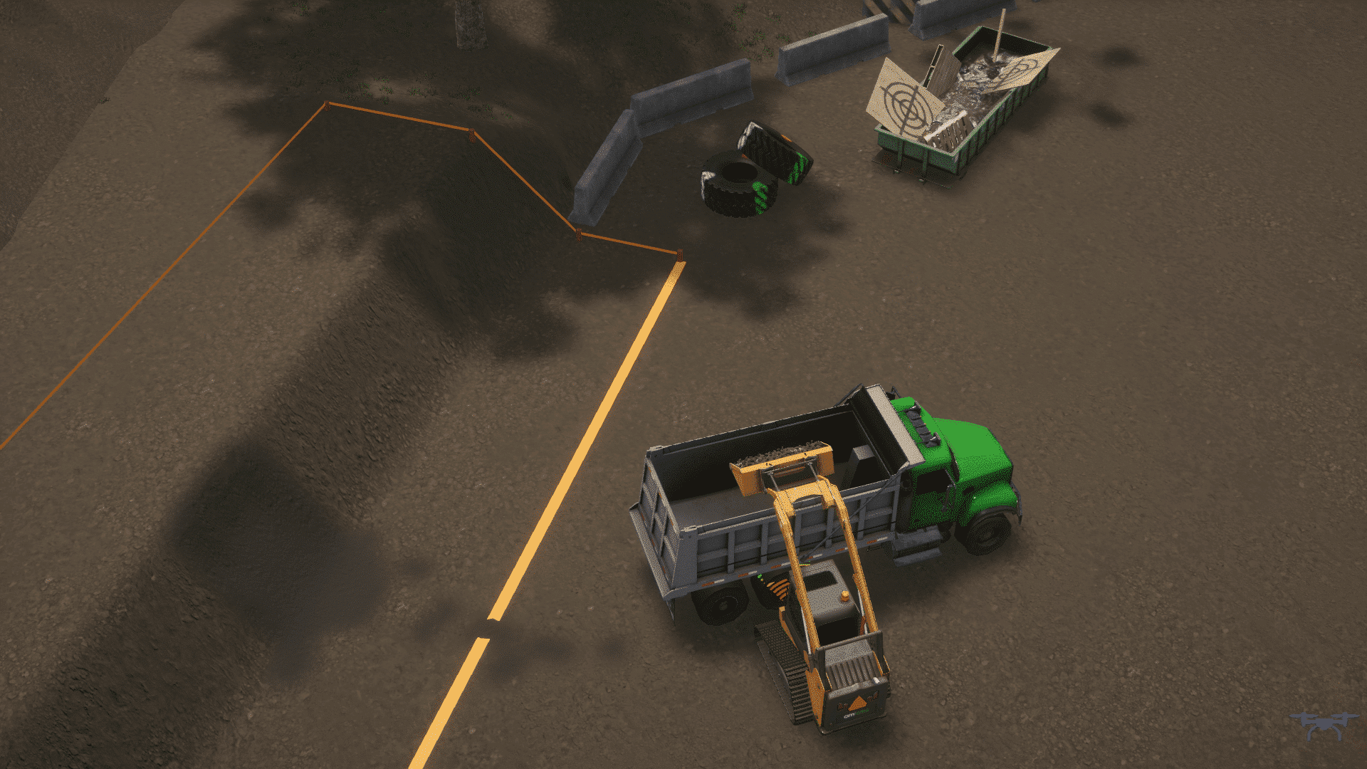 Compact Track Loader Simulator Training Pack – Truck Loading overview shot