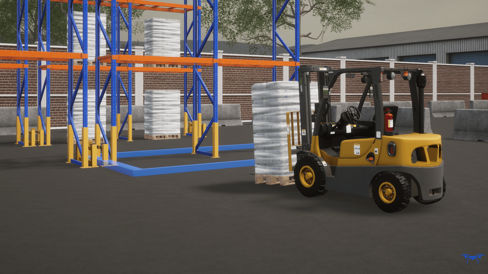 Forklift Simulator Training Pack - Yard Ramp Pallet Exercise