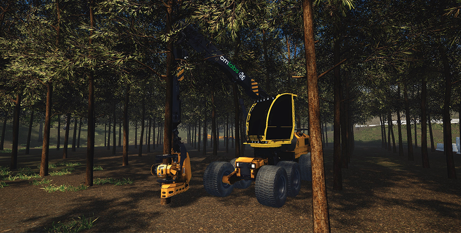 Harvester Simulator Training Pack - Cutting a Tree