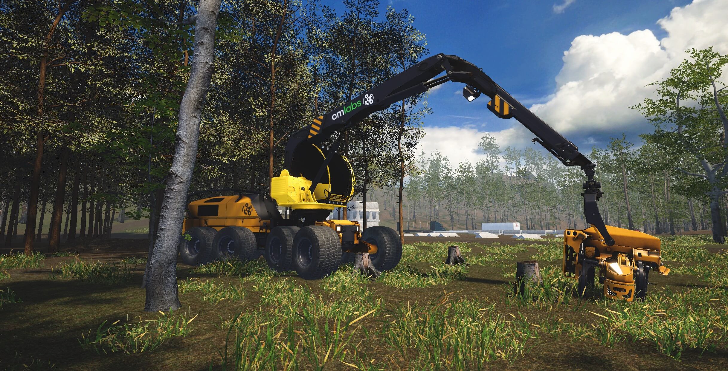 Harvester simulator training pack – Equipment at rest