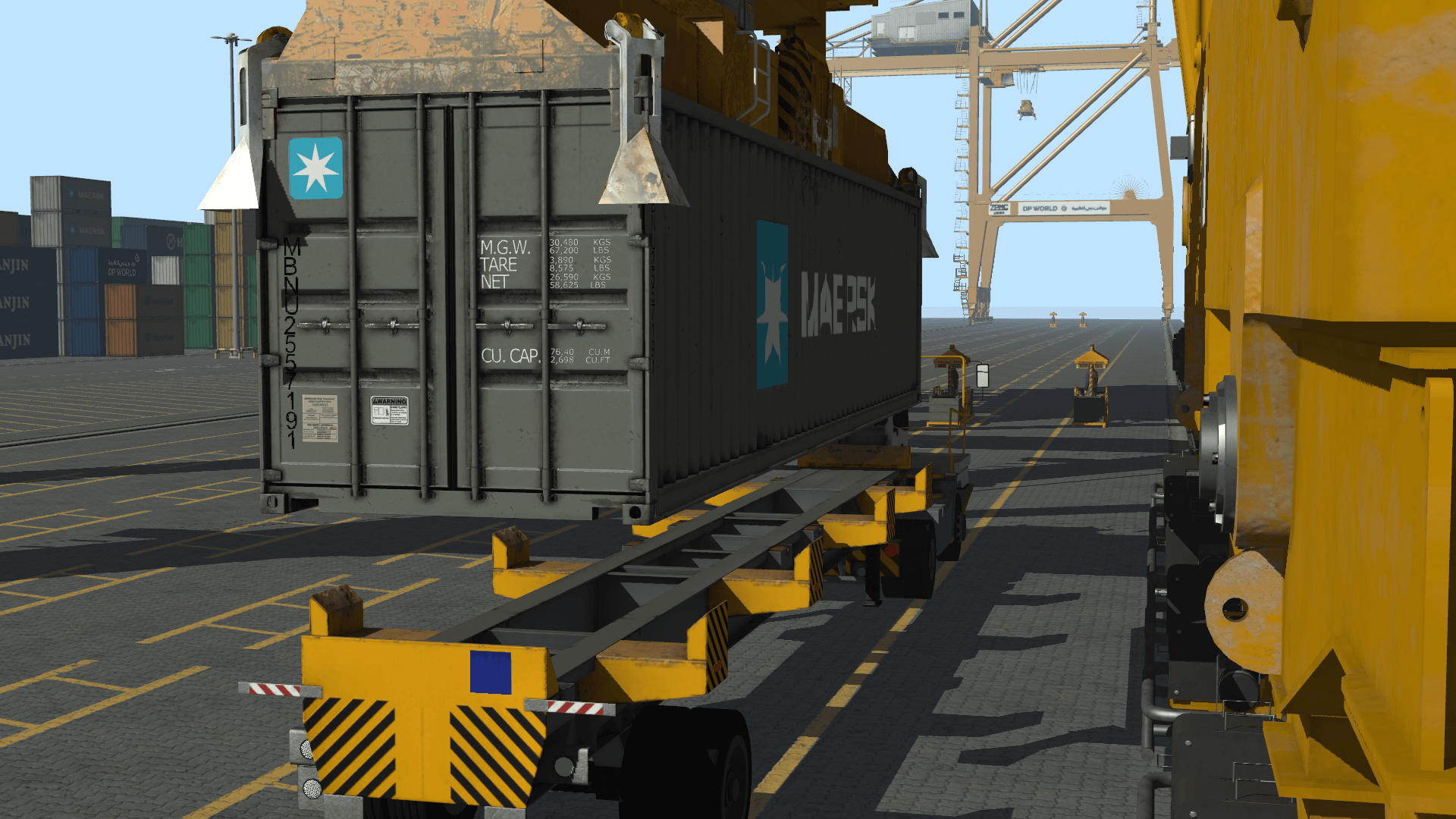 Internal Transfer Vehicle Simulator Training Pack - Receiving a container