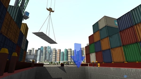 Mobile Harbour Crane Simulator Training Pack – Exercise Moving Object