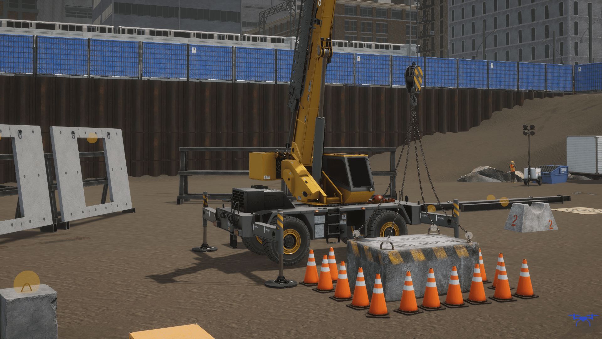 Mobile crane simulator training pack exercise – Big Load lifting