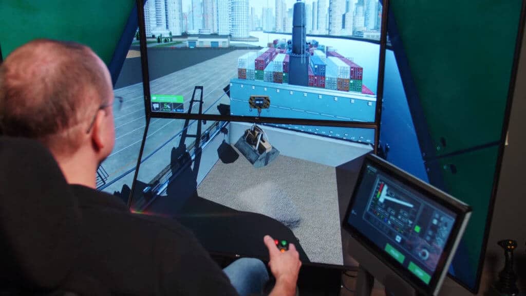 Operator Training on the Ship Pedestal Crane Simulator Training Pack