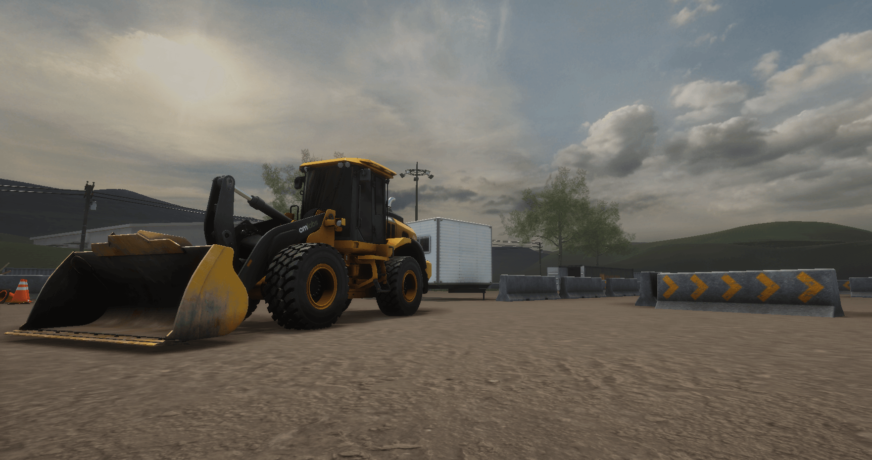Wheel loader simulator training pack beauty shot by CM Labs