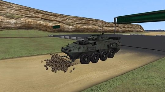 Vortex Studio for Defense - Earthmoving Simulation