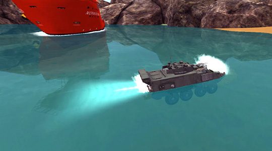 Vortex Studio for military - ocean hydrodynamics