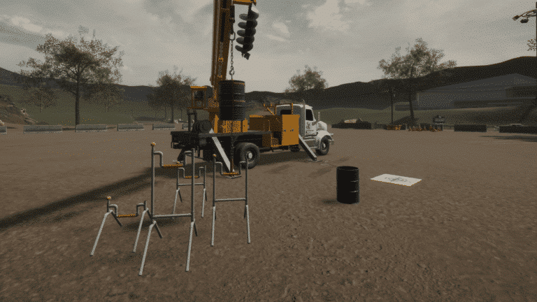 Digger Derrick Simulator Training Pack - Touch and Go Exercise