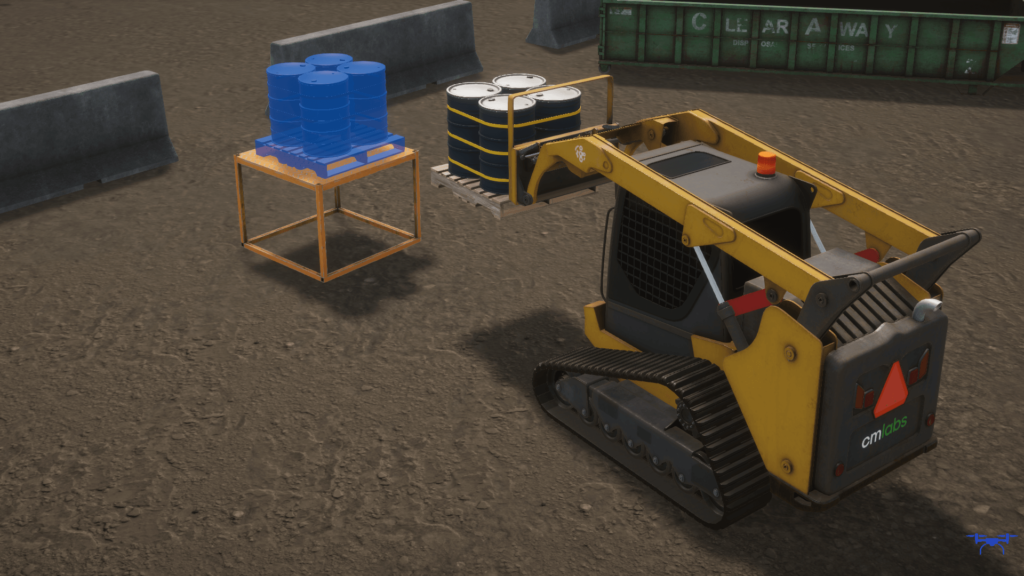 Compact Track Loader Simulator Training Pack - Material Handling exercise
