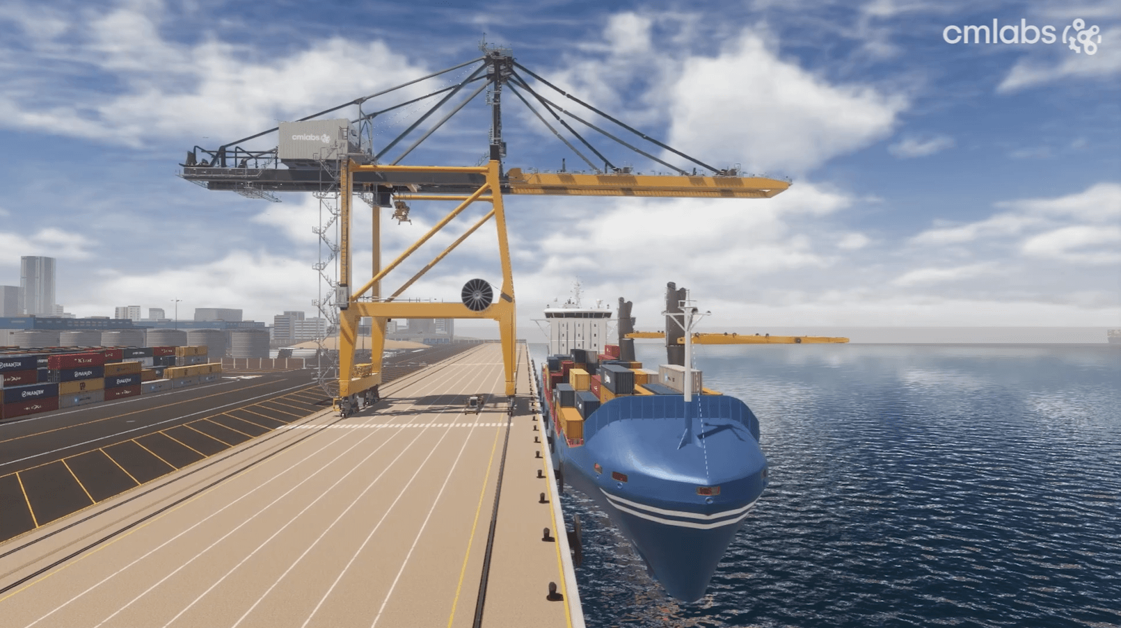 Das Trainingspaket für den Containerbrücken-Simulator