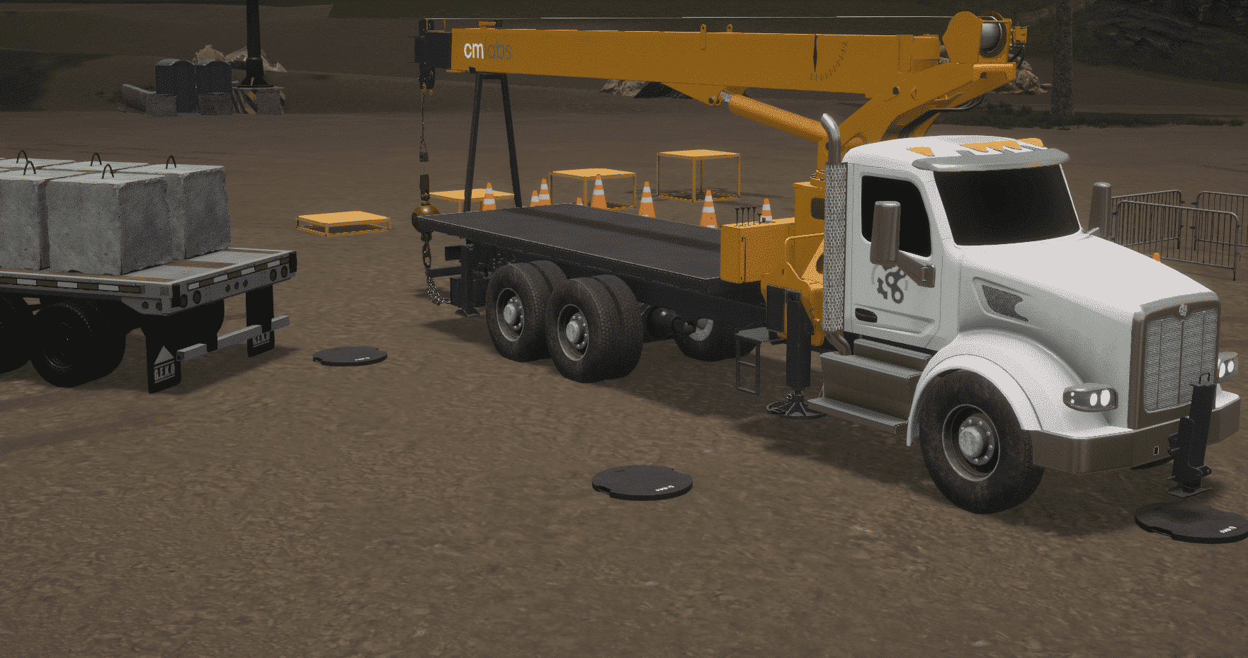 Boom Truck Simulator Training Pack - Beauty shot in an exercise