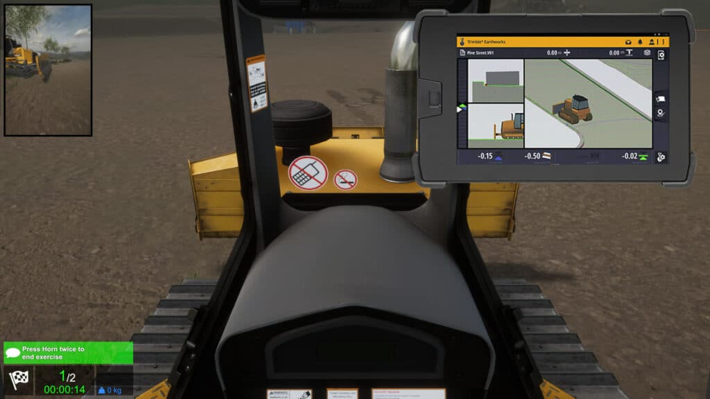 Dozer Simulator with Trimble Add-On