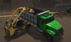 Compact Track Loader Simulator Training Pack - Truck Loading and Dumping exercise