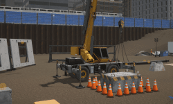 Mobile crane simulator training pack exercise - Big Load lifting