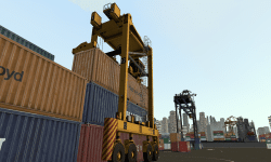 Straddle Carrier Simulator Training Pack - Stacking Containers Exercise