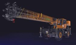3D modeling of a CM Labs Mobile Crane in vortex studio
